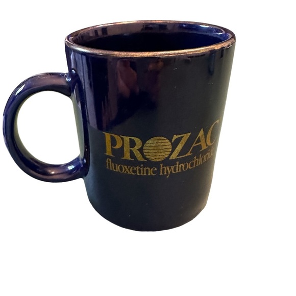 Vintage Prozac Eli Lilly Advertising Drug Rep Pharmaceutical Pharmacy Coffee Mug